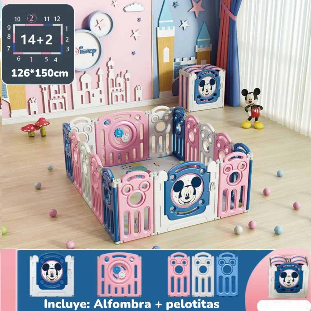 Corral Diverti-Go Con Alfombra y Pelotitas Lubabycas