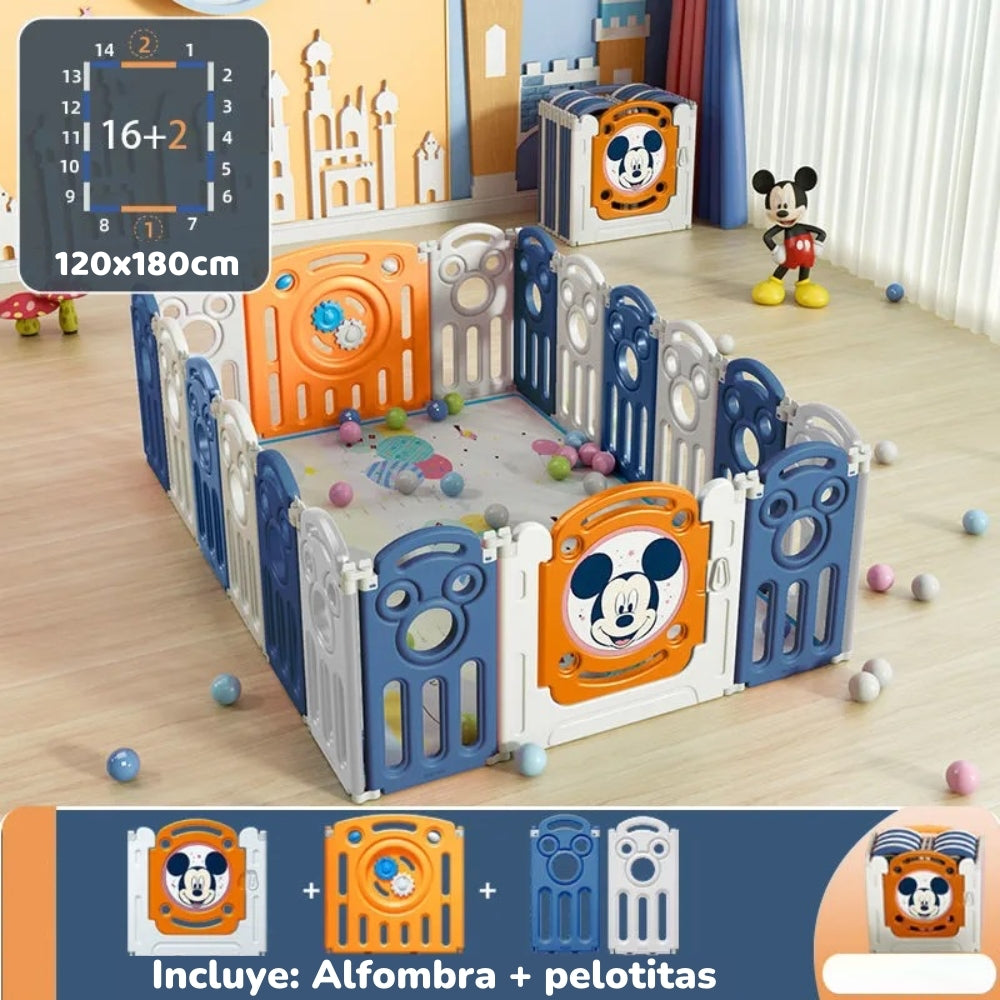 Corral Diverti-Go Con Alfombra y Pelotitas Lubabycas