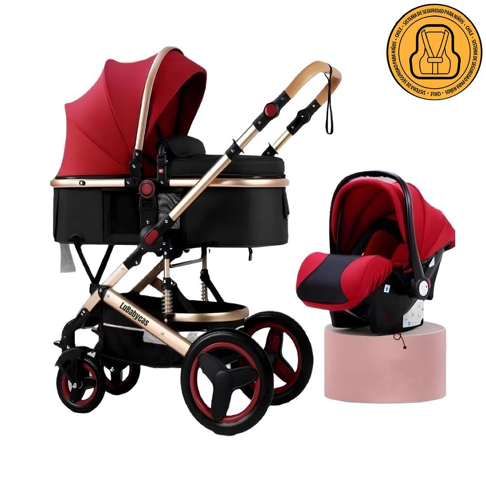 Coche Travel System Con Accesorios Luxury LuBabycas