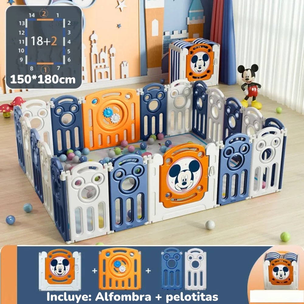 Corral Diverti-Go Con Alfombra y Pelotitas Lubabycas