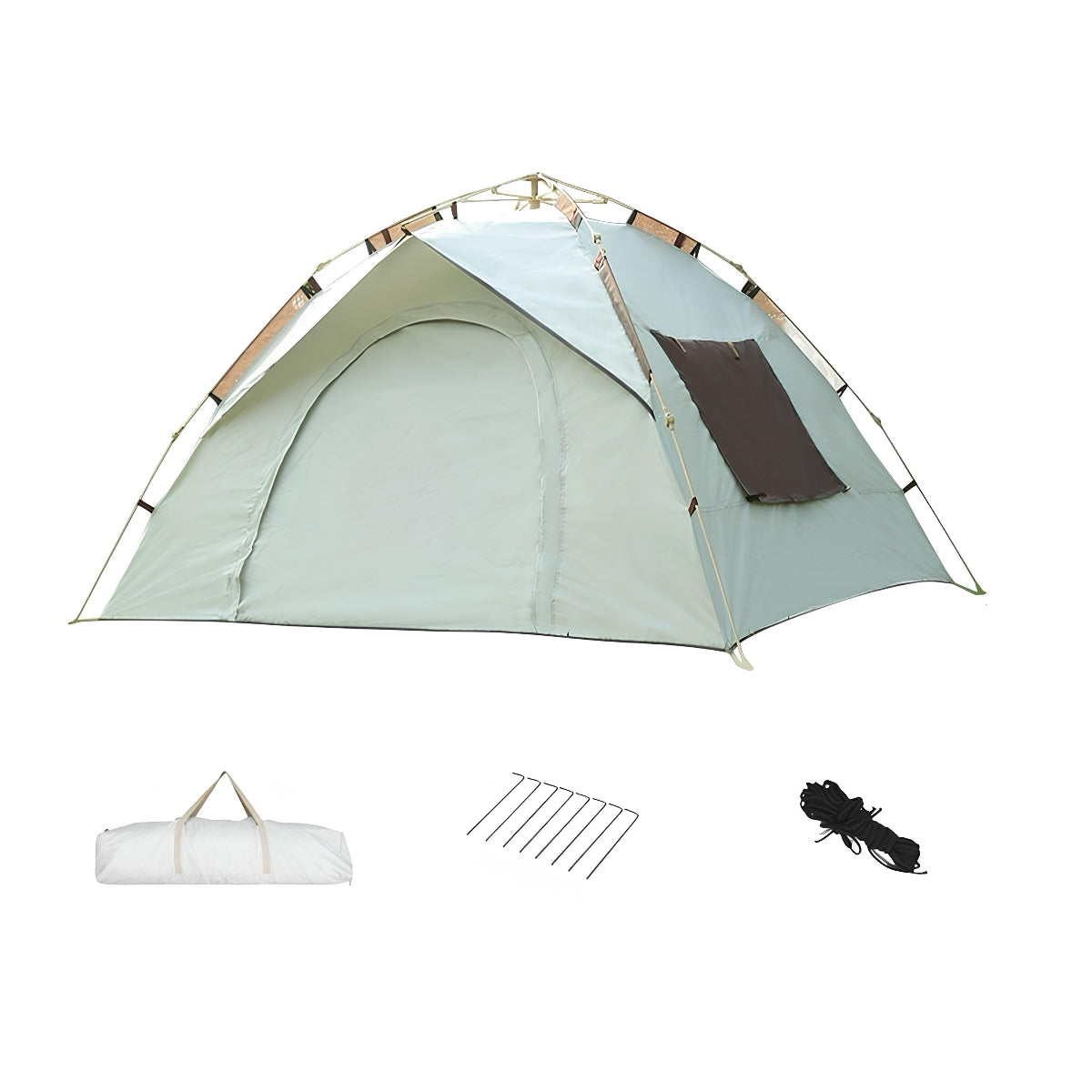 Carpa Camping Automática 4 Personas Con Accesorios Roof Gris