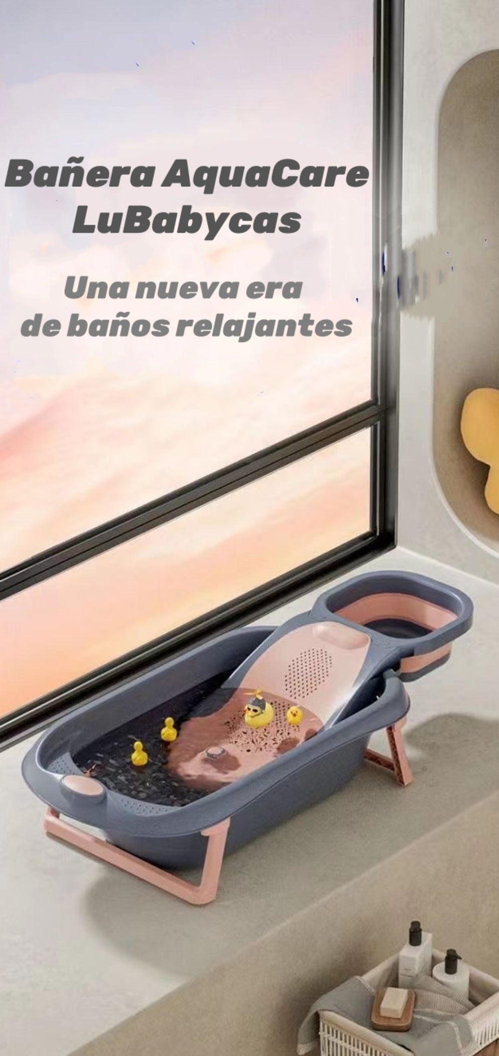 Bañera Aquacare Con Lavapelo LuBabycas