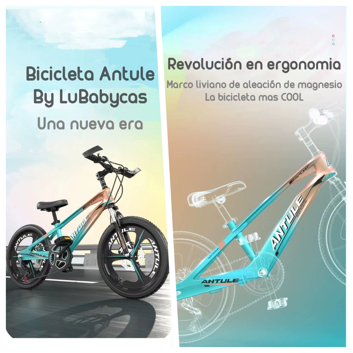 Bicicleta Infantil Antule Aro 18/20/22 LuBabycas