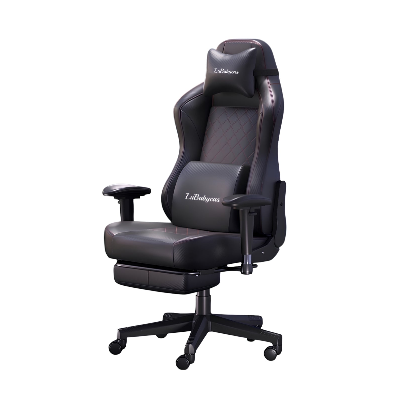 Silla Gamer Premium Reclinable Con Reposapies Power Negra