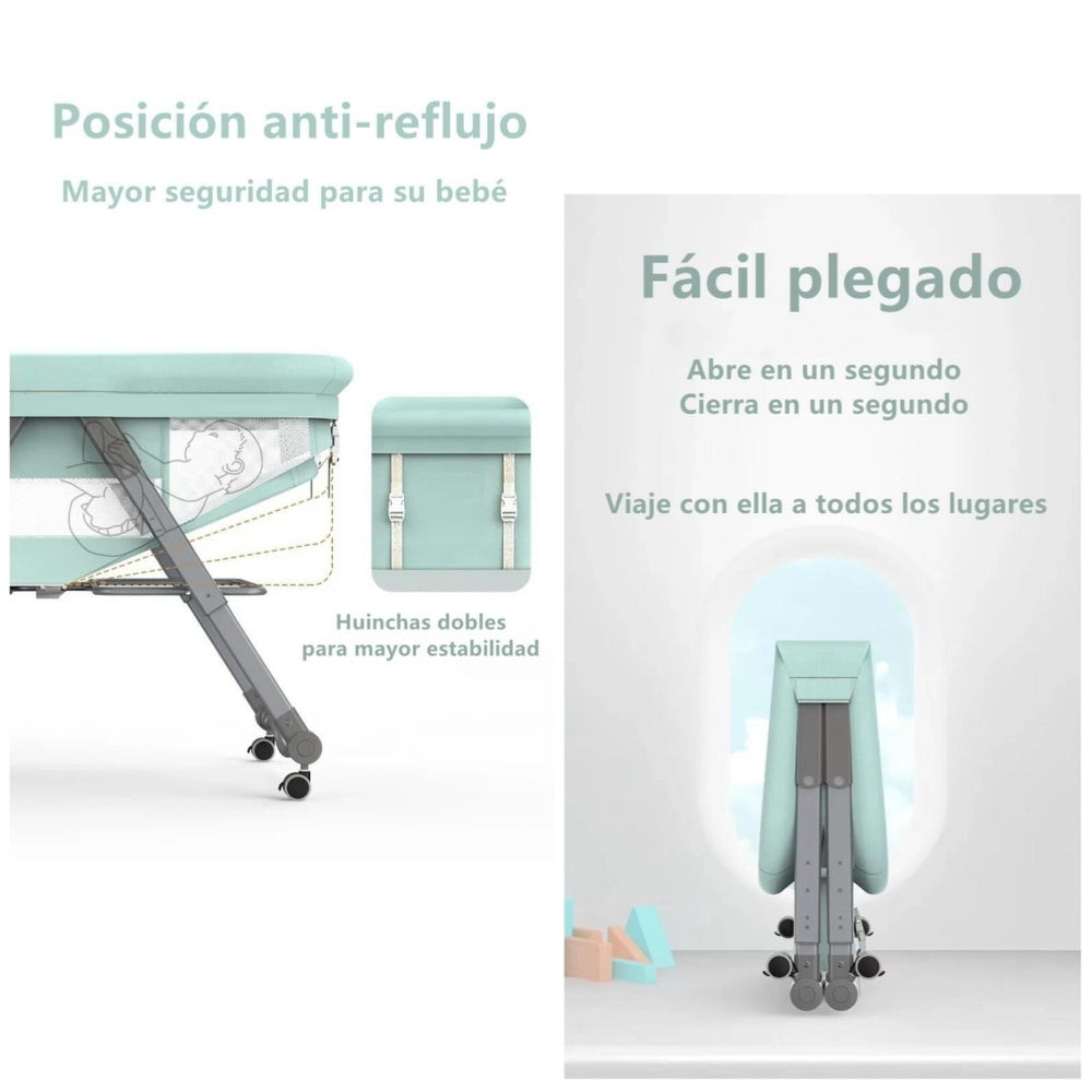 Cuna Bebé Con Accesorios Rosada By Lubabycas