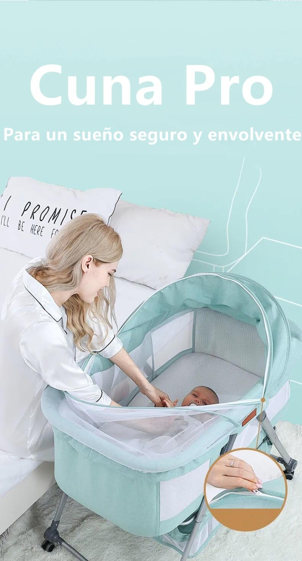 Cuna Moisés Con Bolso Pro LuBabycas