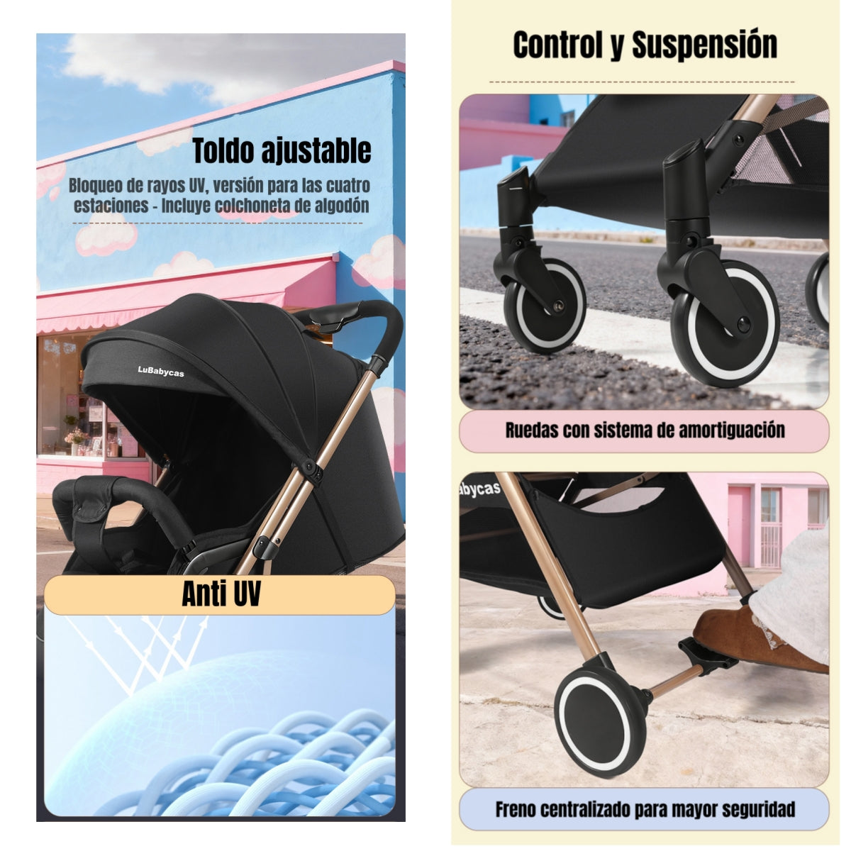 Coche De Paseo Últra Liviano 0-3 Años GTS LuBabycas