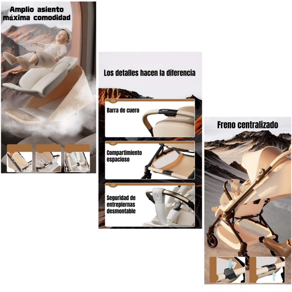 Coche De Paseo Reversible Nueva Tecnología Elittle E7 By LuBabycas