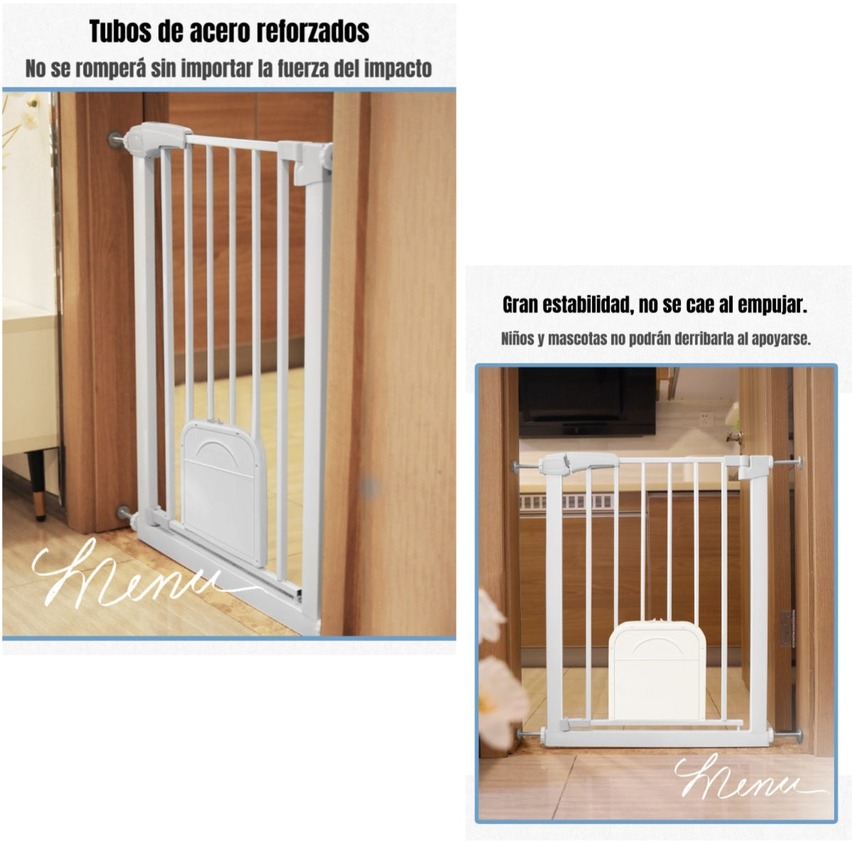Puerta Seguridad Bebé Puertita Mascota 77-92cm LuBabycas