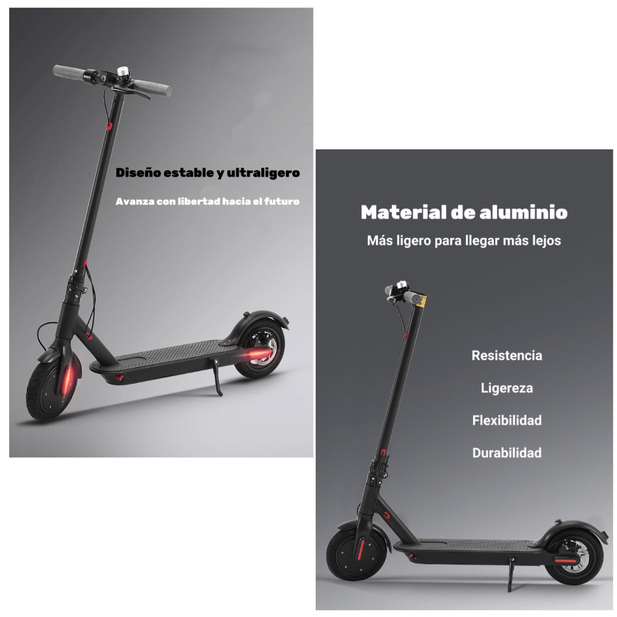 Scooter Adulto Eléctrico Con APP Plegable 30KM Negro Speed