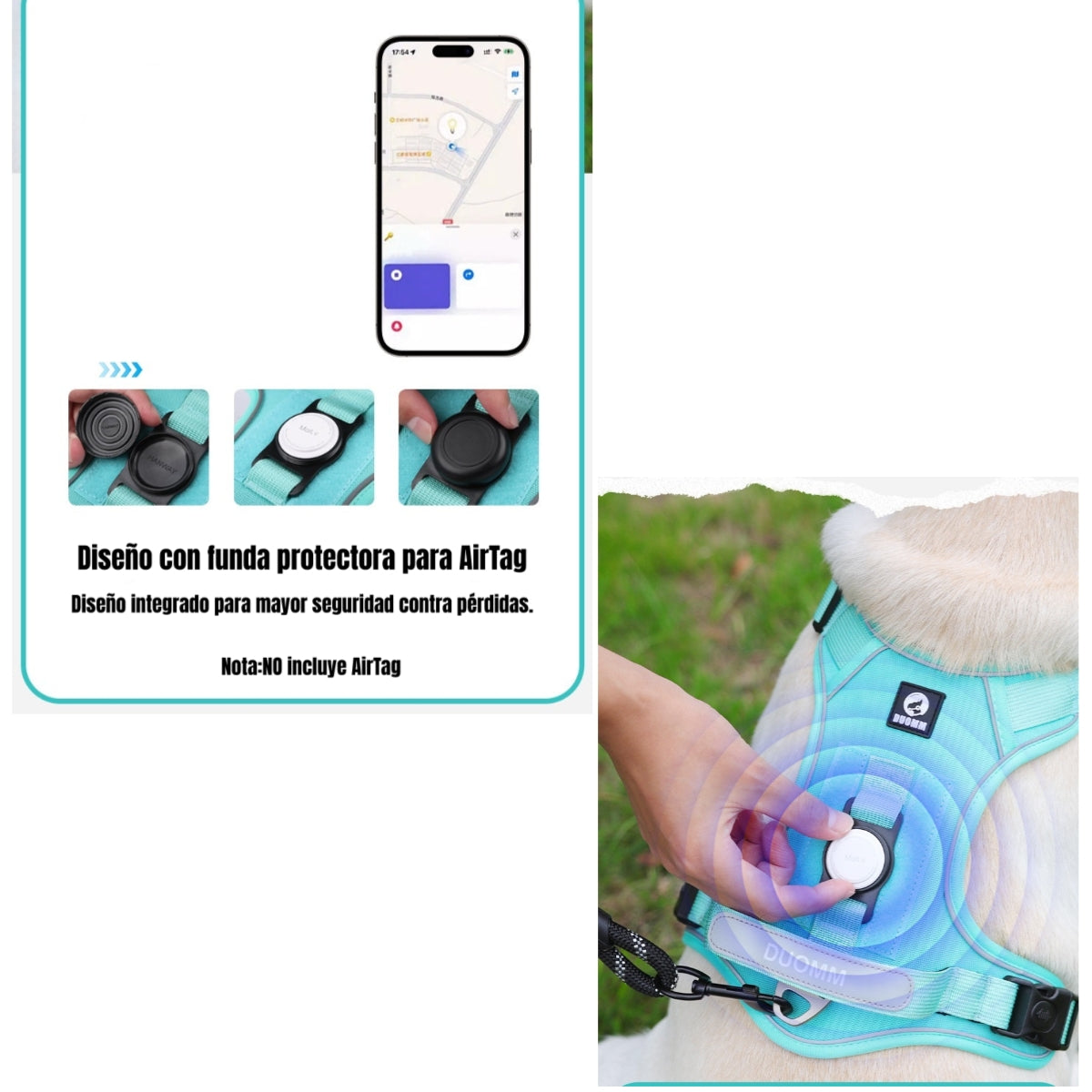 Arnés Para Perro Ajustable Con Correa 1,5M Reflectante Kayla