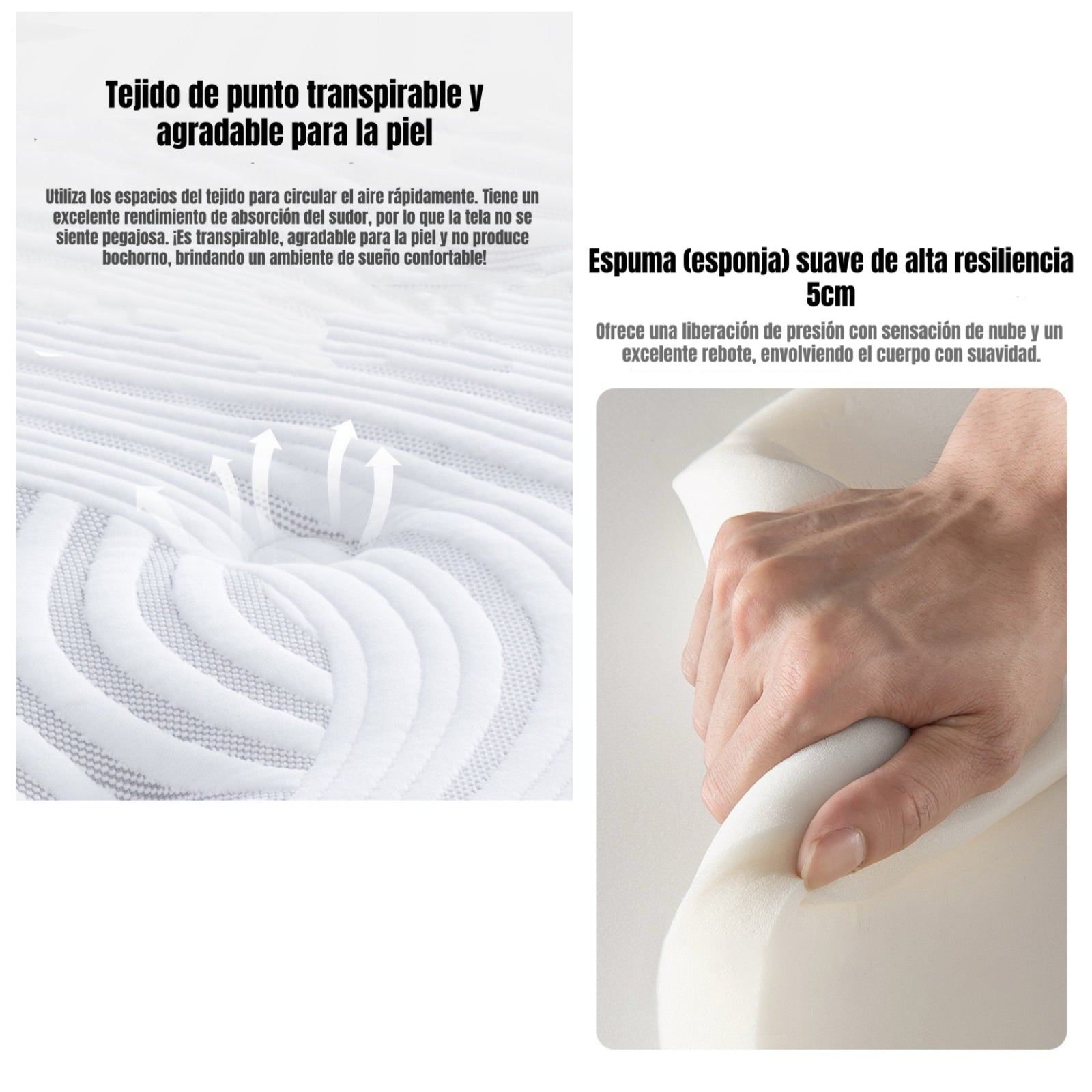Colchón 2 Plazas Comprimido Land Pocket 150x200x30cm