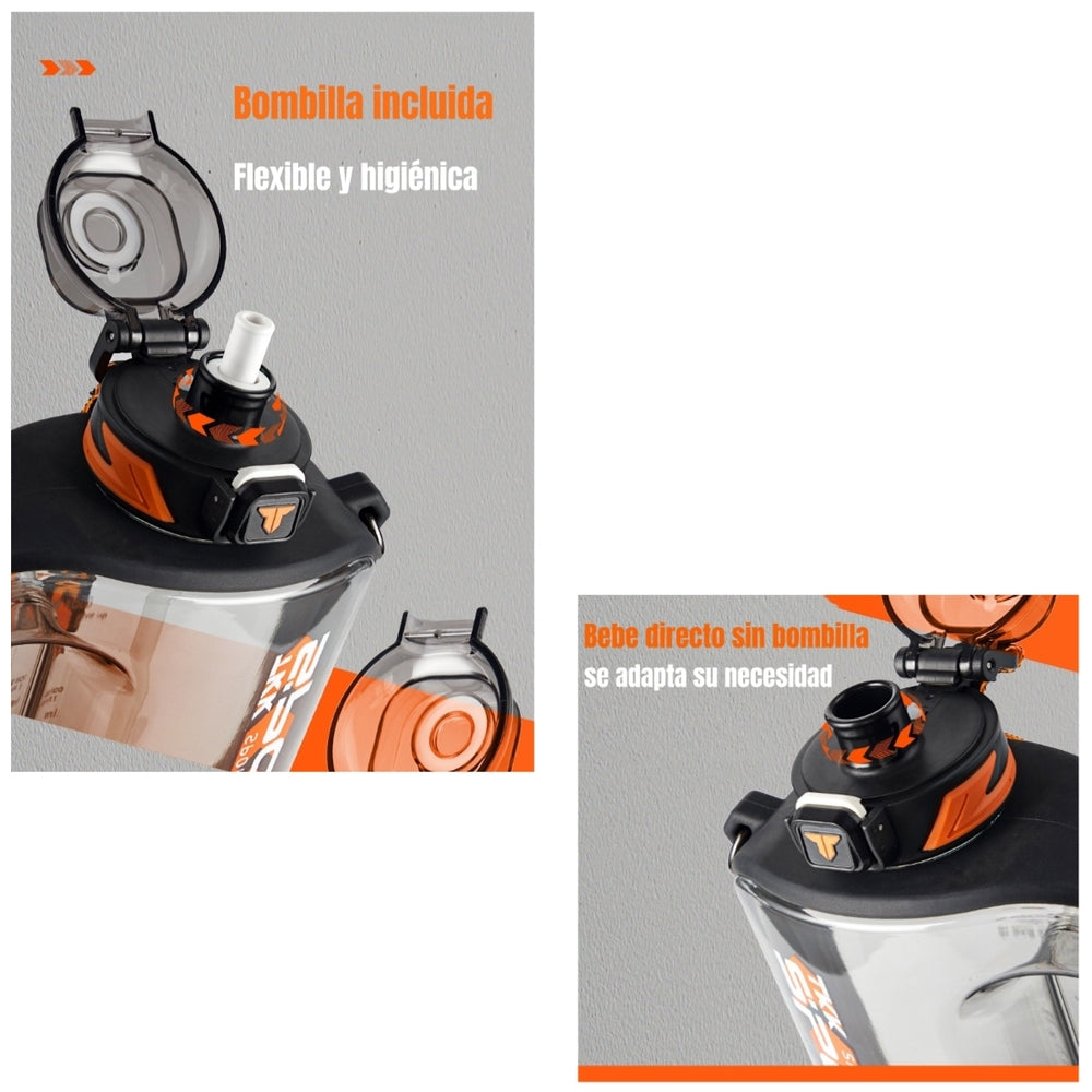 Botella de Agua Multifuncional Con Accesorios TKK LuBabycas