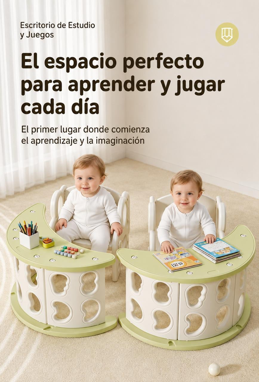 Juguete Escalador Niños LuBabycas Con Alfombra Luna