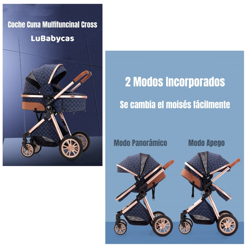 Coche Cuna Multifuncional Con Accesorios Cross LuBabycas