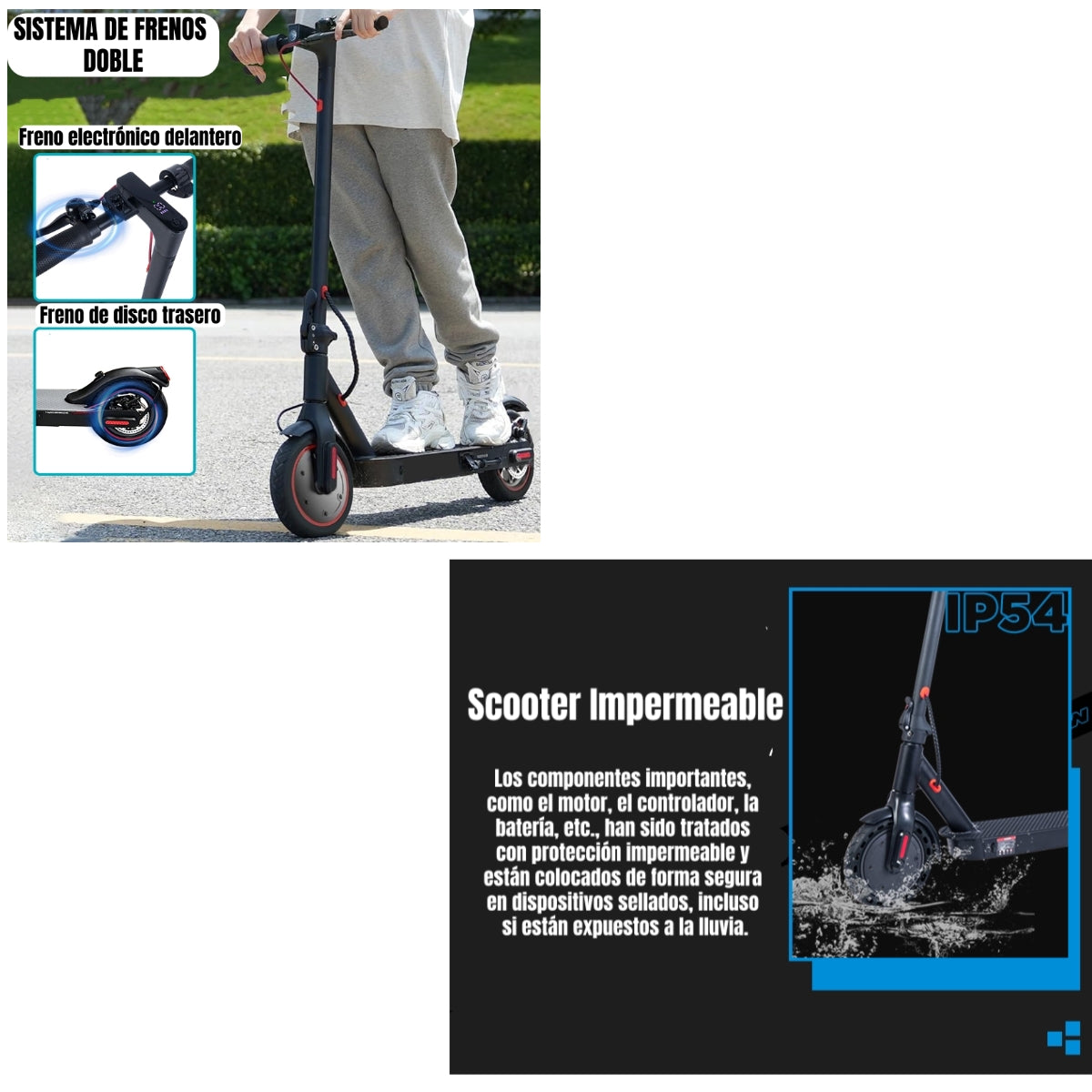 Scooter Eléctrico Aluminio Con APP 30KM 36V 350W E9Pro