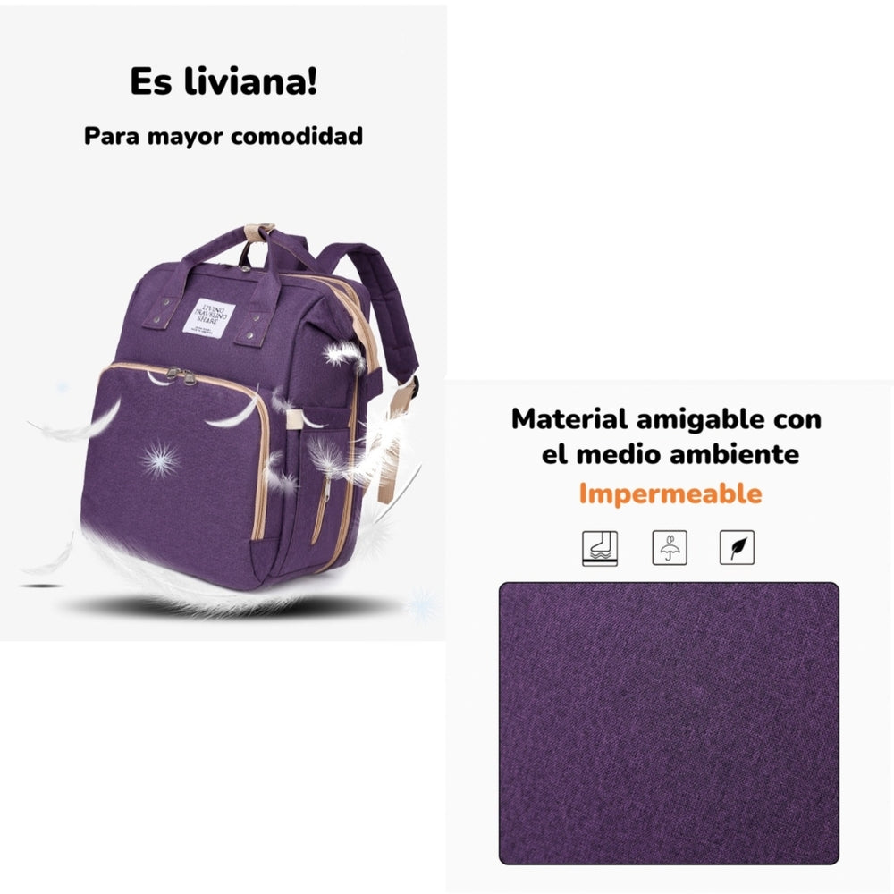 Mochila Maternal TD 2 En 1 By LuBabycas