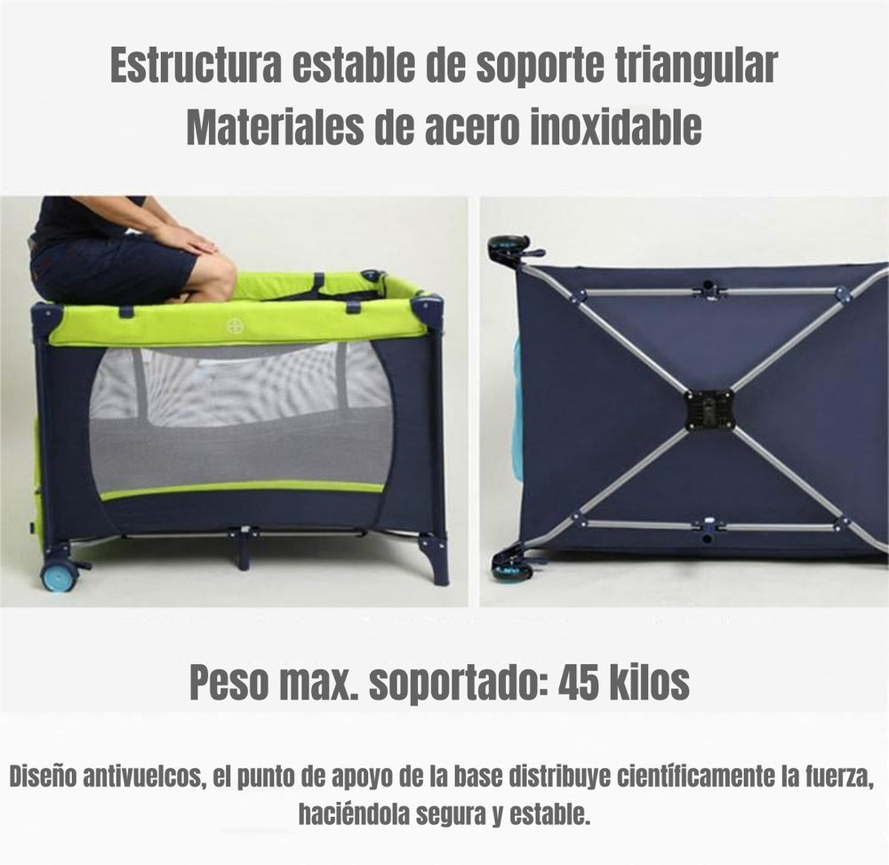 Cuna Corral Con Mudador Y Mosquitero Magic LuBabycas