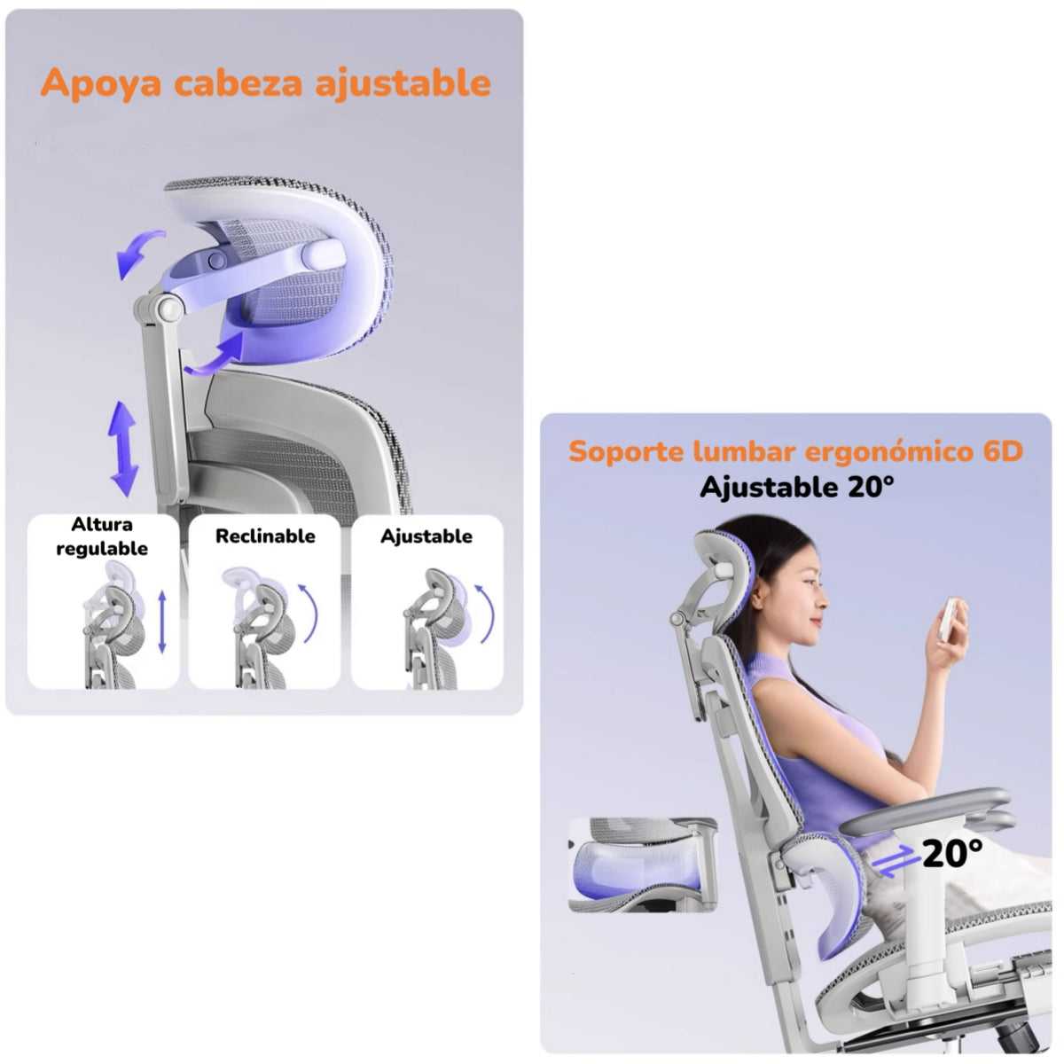 Silla De Escritorio Reclinable Reposapies Q9 By LuBabycas