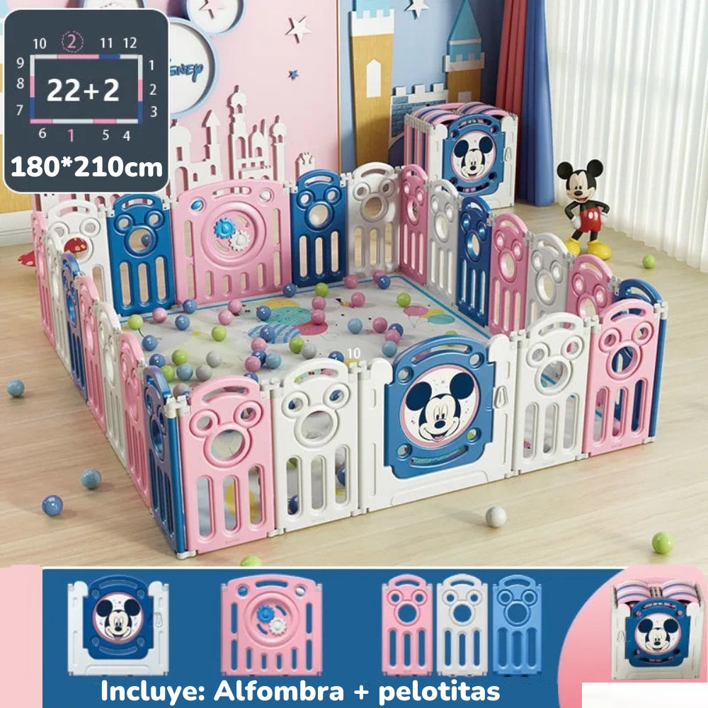 Corral Diverti-Go Con Alfombra y Pelotitas Lubabycas