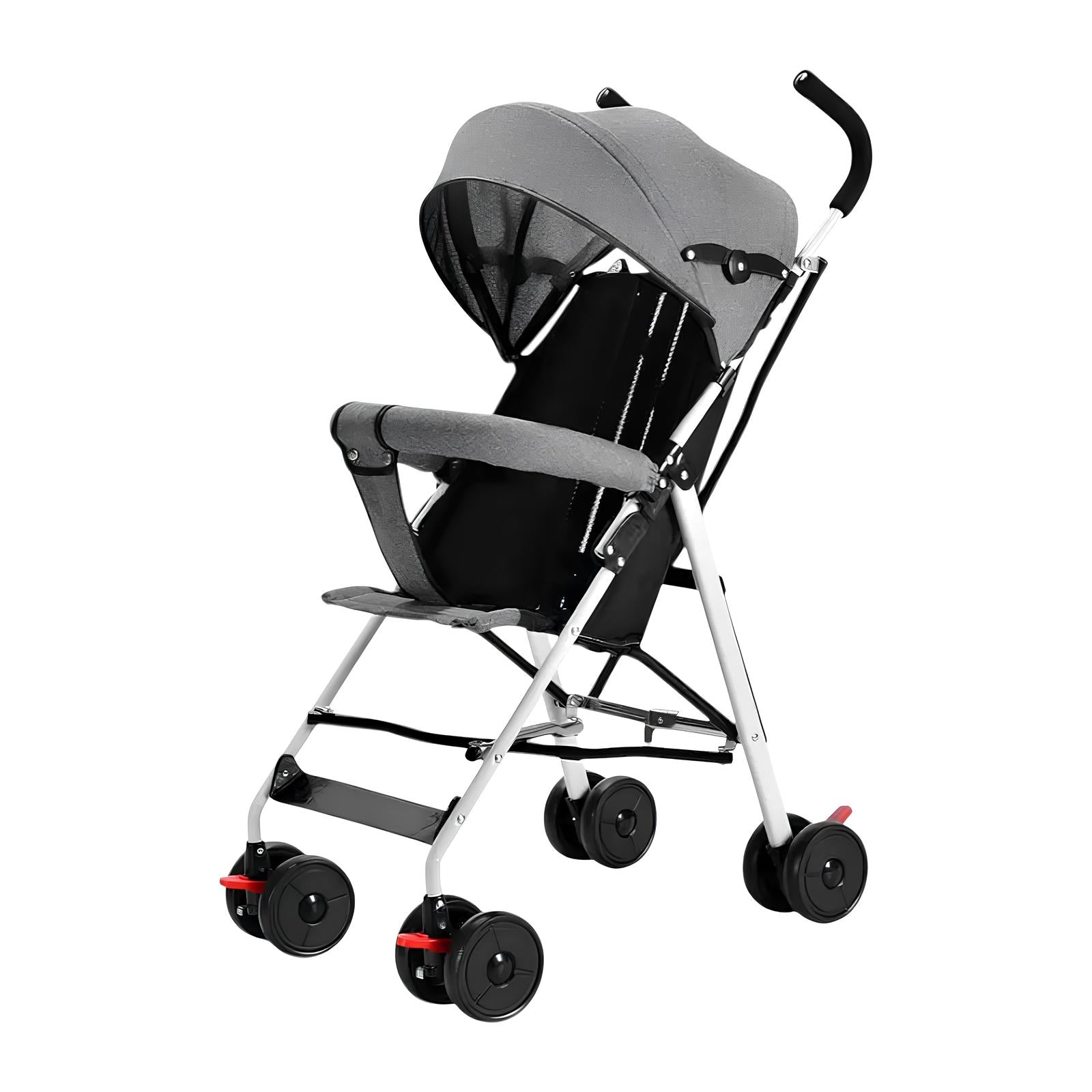 Coche Paragua Con Posa Vaso Swift Gris LuBabycas
