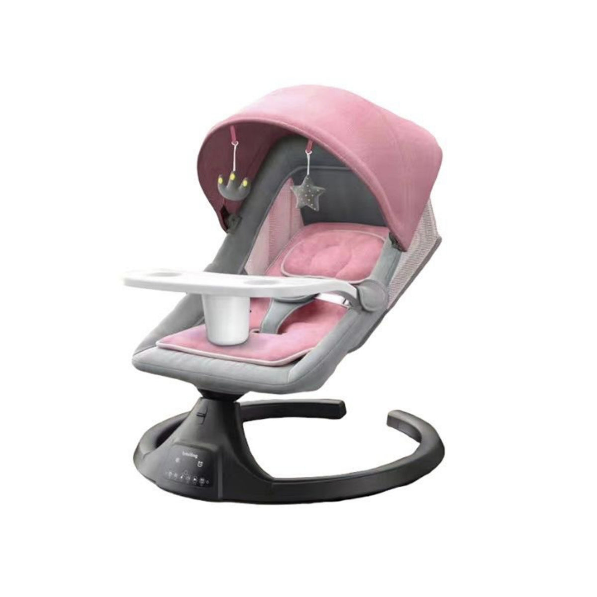 Mecedora Eléctrica Reclinable Bluetooth Lubabycas Rosada