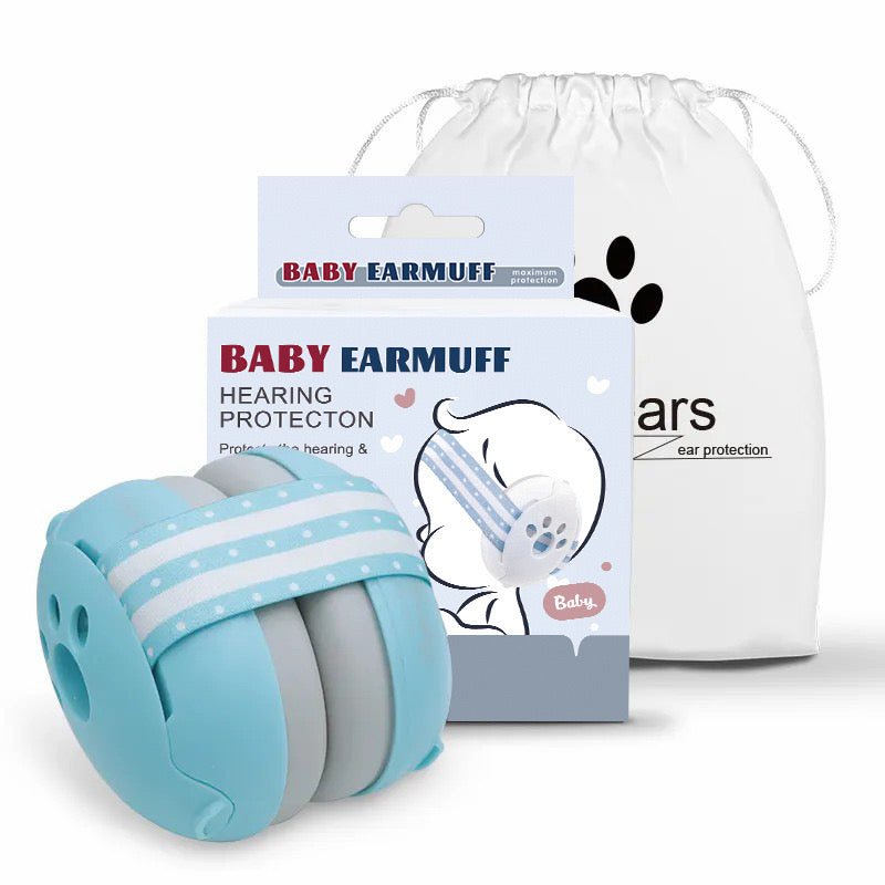 Orejeras Antiruido Auriculares Protectores Bebés Azul