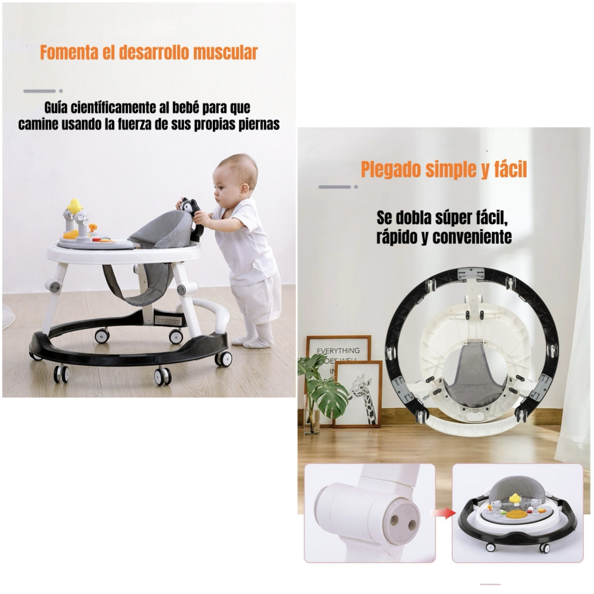 Andador Caminador 4 En 1 Aita Con Manilla LuBabycas