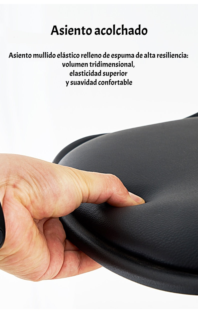 Pack 2 Sillas Piso Bar Negras Altura Regulable Con Respaldo