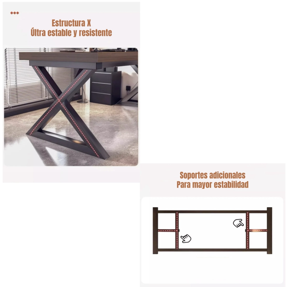 Escritorio Mesa Comedor Gamer Rain 120*60*75cm LuBabycas