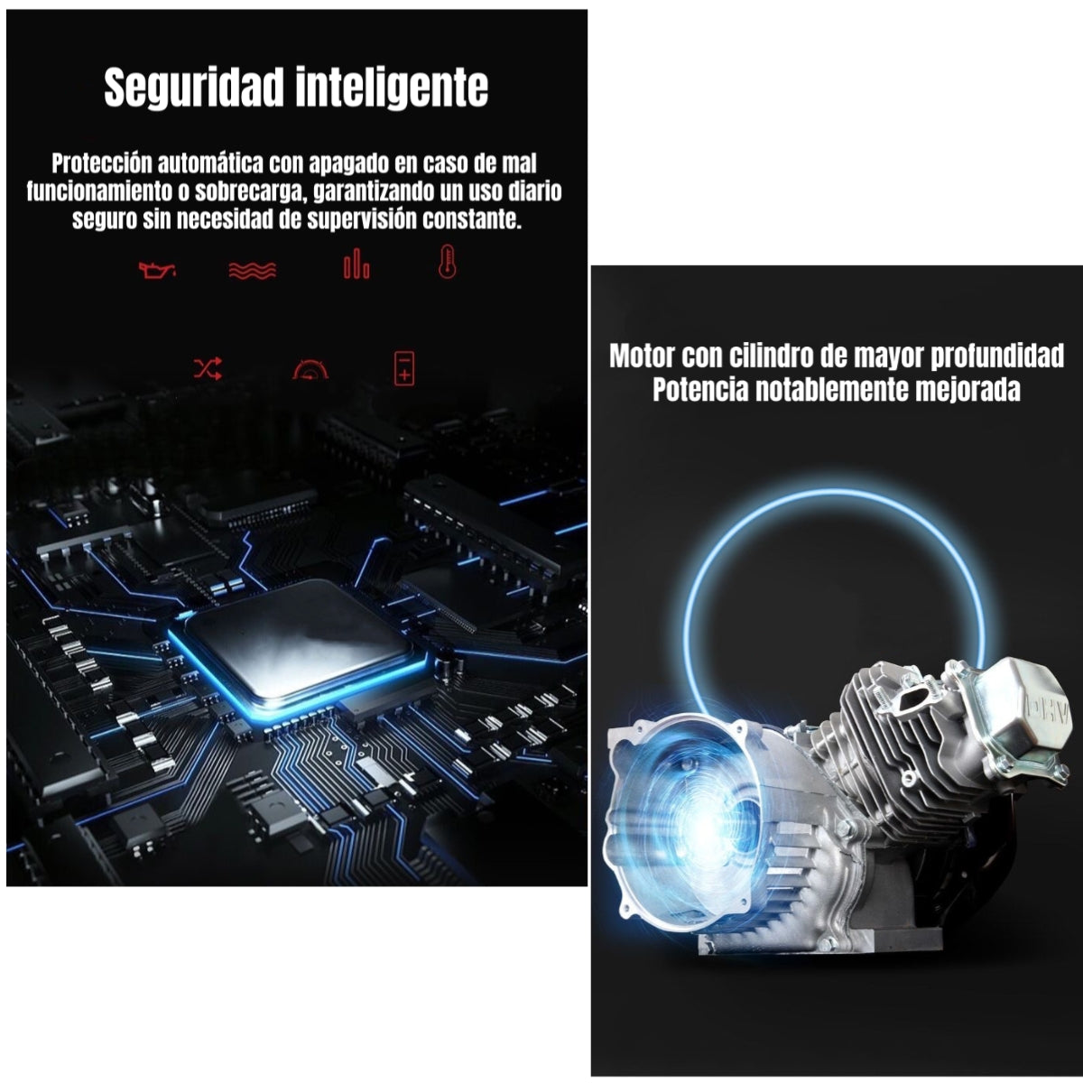 Generador Eléctrico A Gasolina OHV 2500W HD Rojo