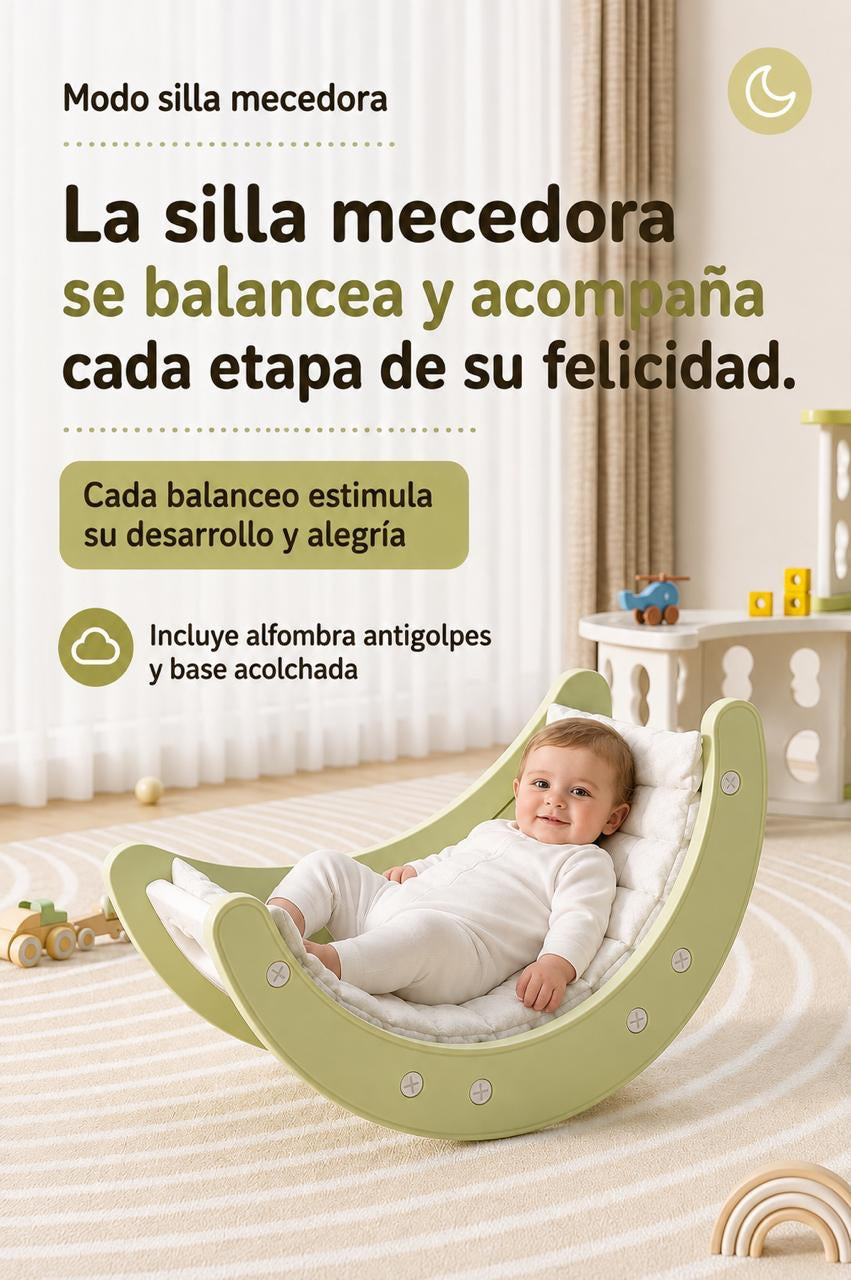 Juguete Escalador Niños LuBabycas Con Alfombra Luna