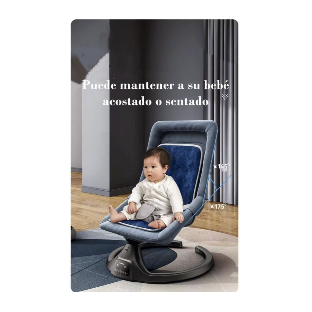 Mecedora Eléctrica Reclinable Bluetooth Lubabycas Rosada