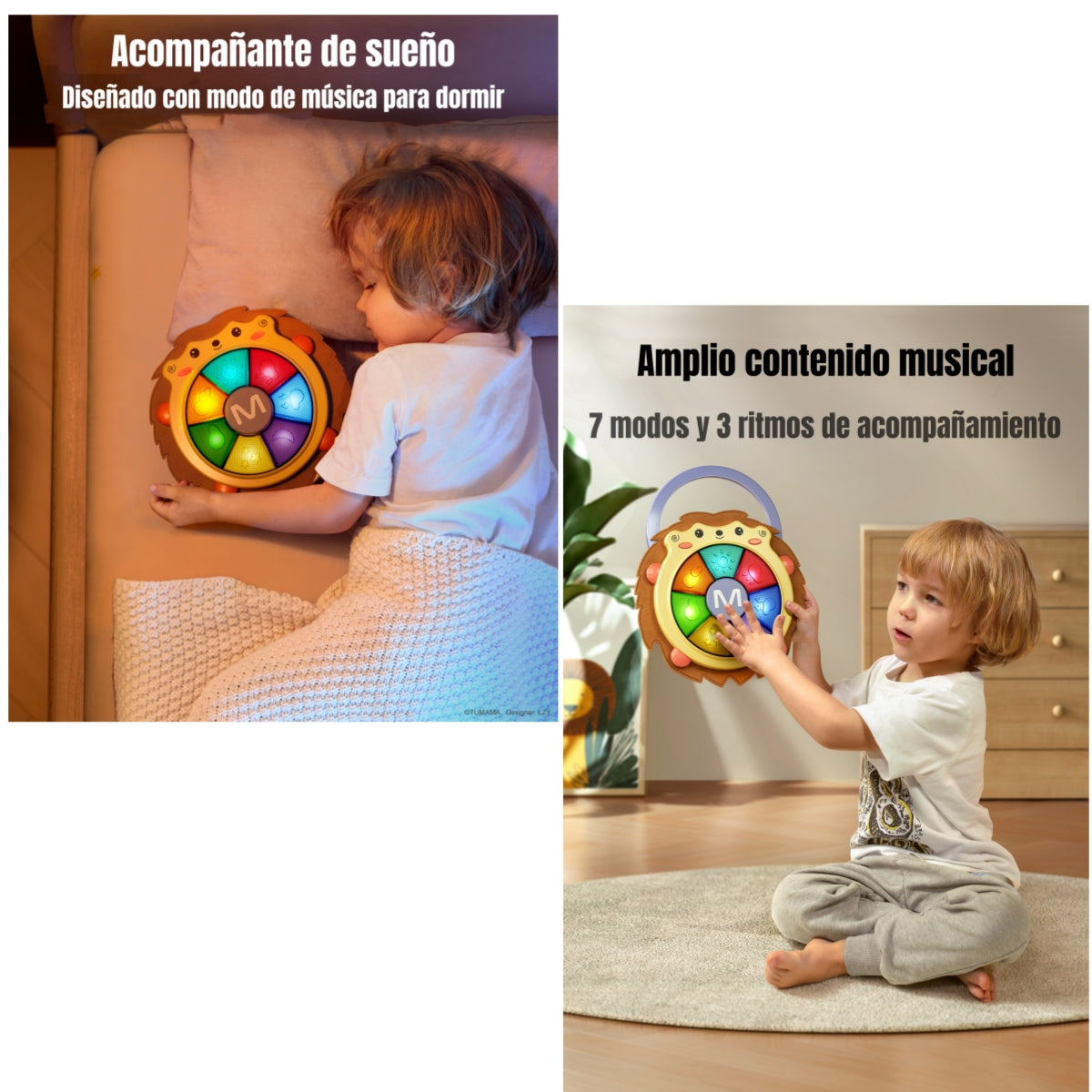 Juguete Sensorial Musical Con Luces 0-6 Años TM139 LuBabycas