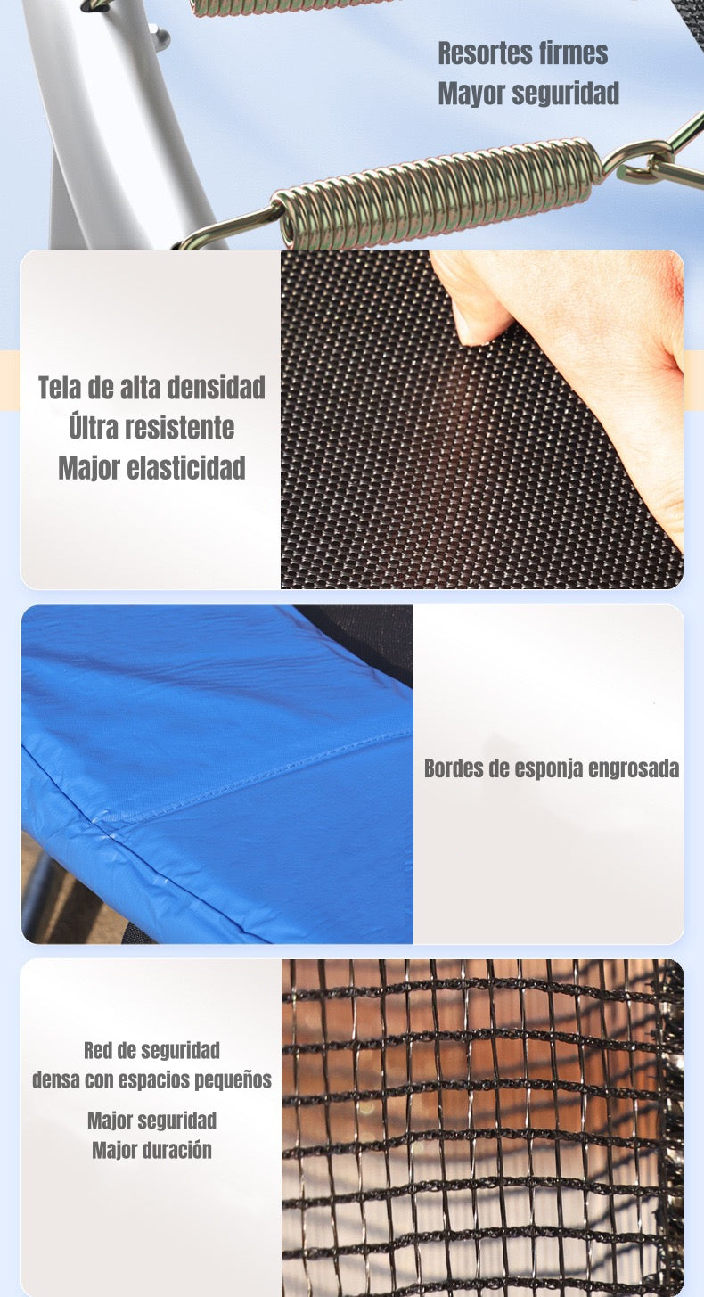Cama Elástica Trampoline LuBabycas 183cm Escalera Valle