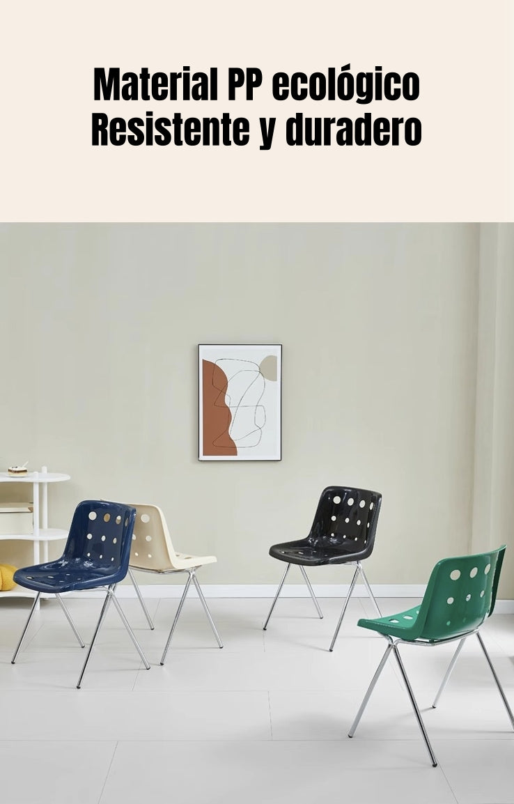 Set 4 Sillas De Comedor PP Swiss Crema By LuBabycas