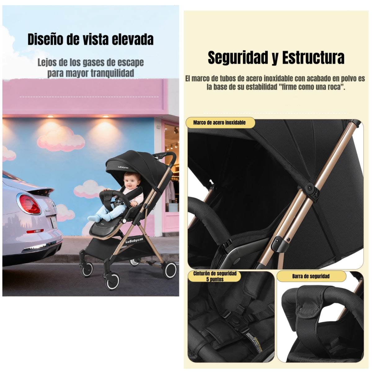 Coche De Paseo Últra Liviano 0-3 Años GTS LuBabycas