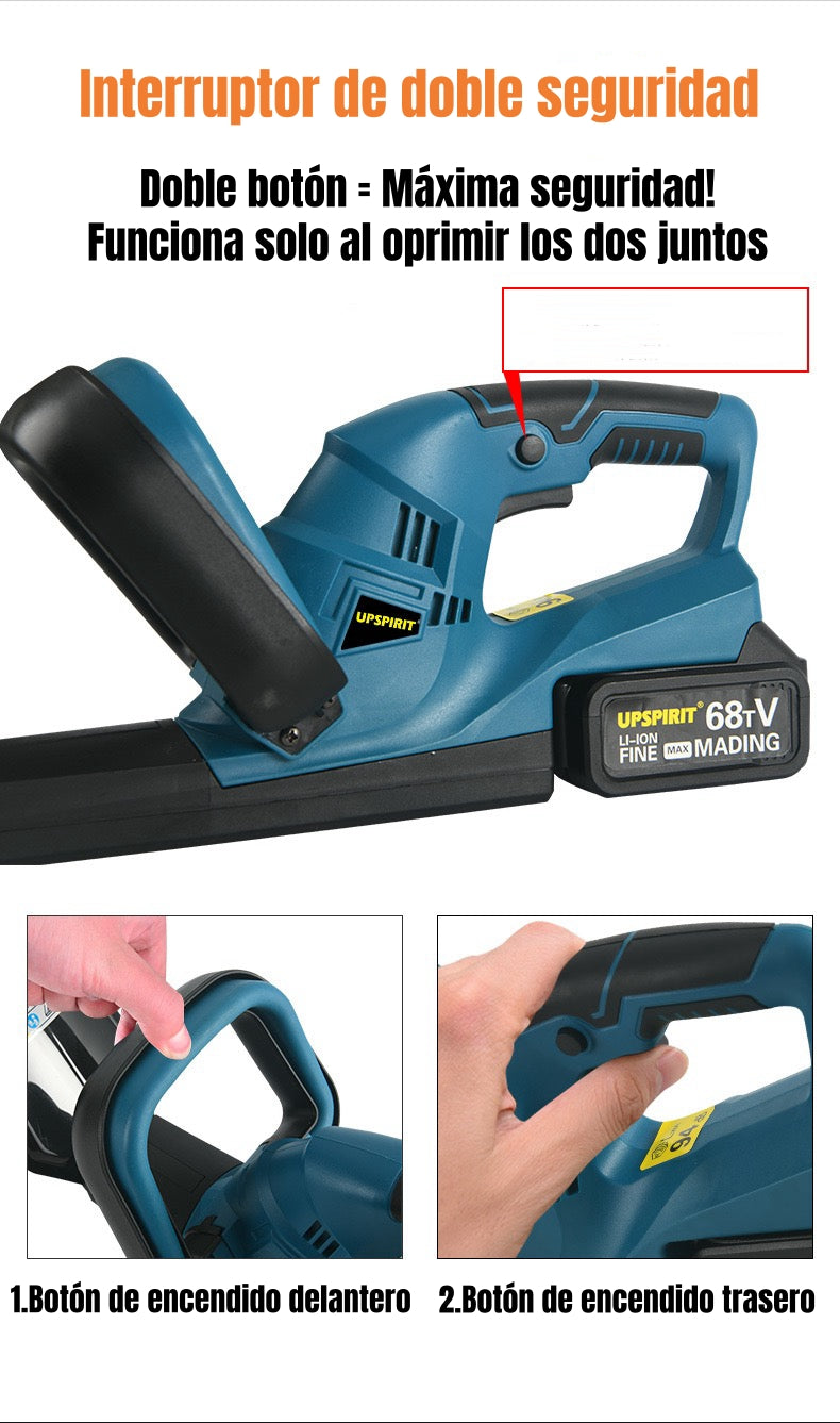 Cortasetos Eléctrico Inalámbrico 18" 800W Con 2 Baterías F03