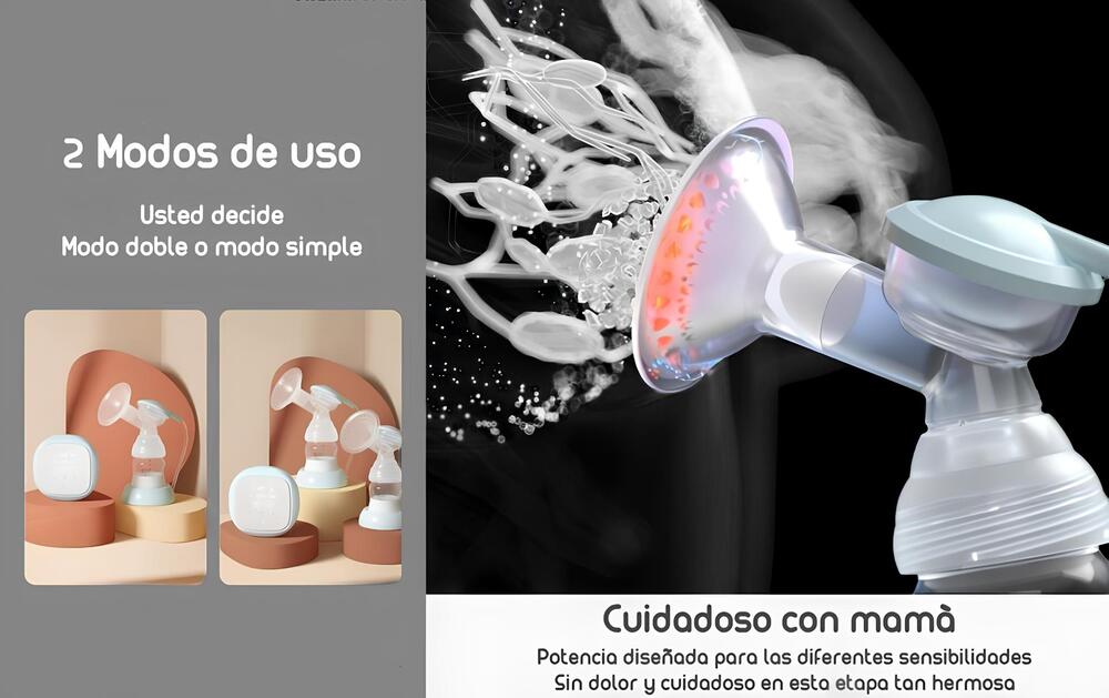 Extractor De Leche Doble Inalambrico Nevi By Lubabycas