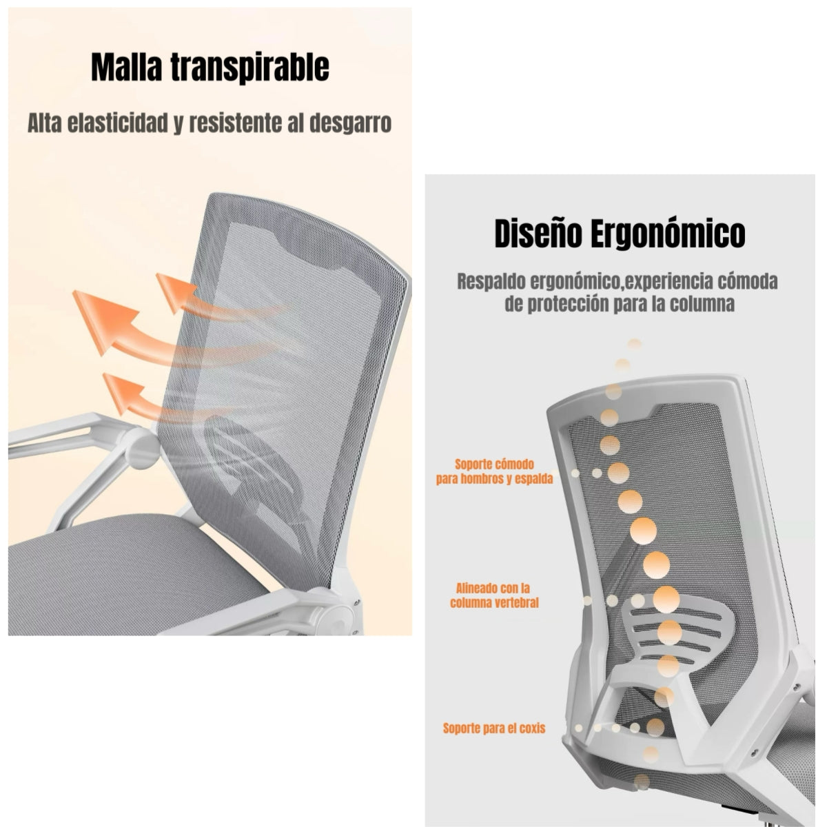 Silla Escritorio Oficina Reposacabezas Reclinable Exo Negra