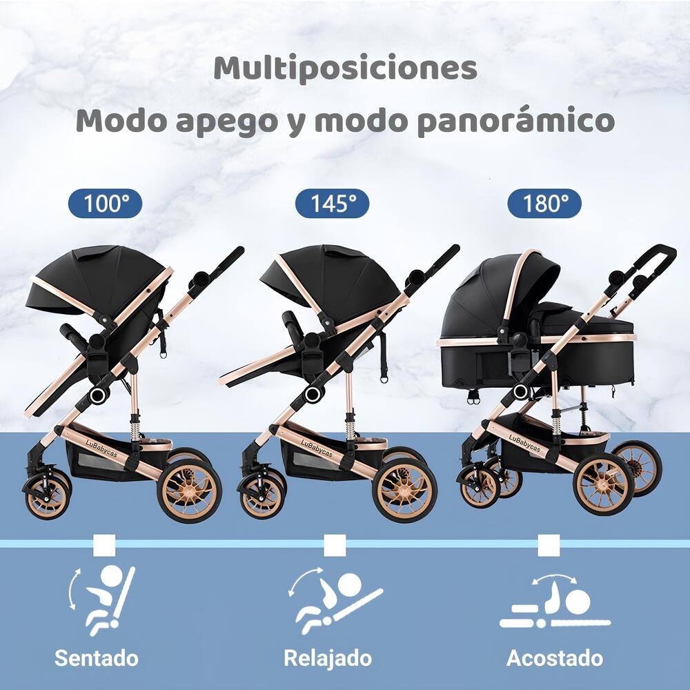 Coche Cuna Con Silla Nido Y Accesorios Musso LuBabycas