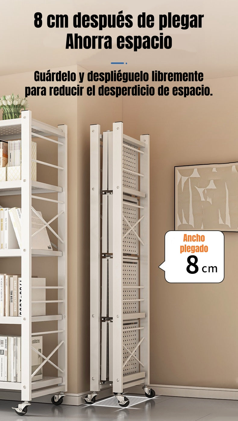 Estante Metálico Librero Plegable 5 Niveles 100cm Wall