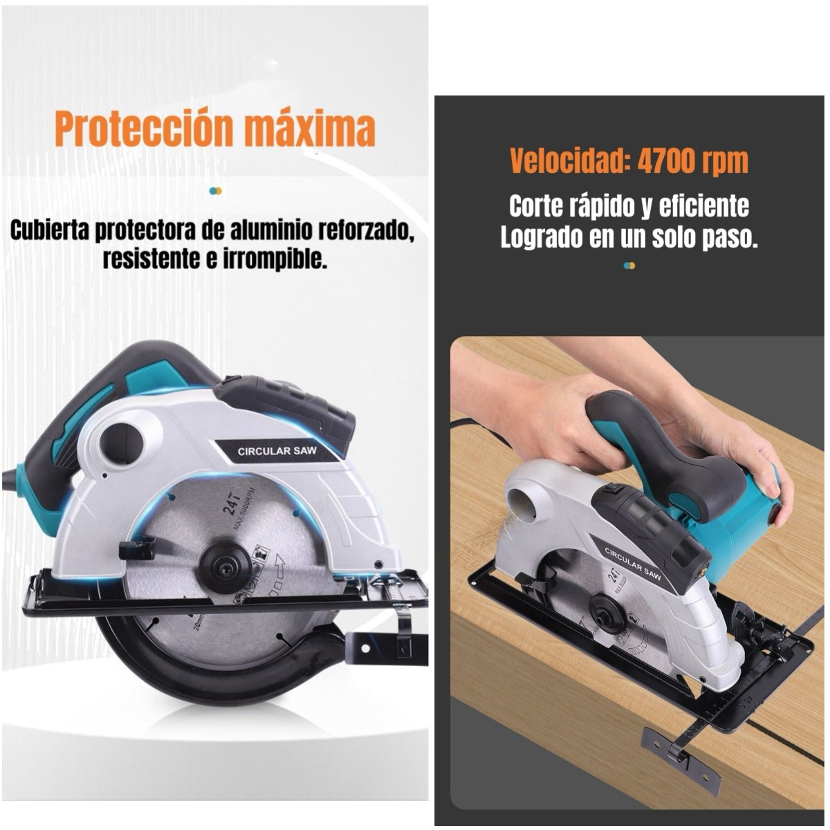 Sierra Circular Eléctrica Con Láser 7-1/4" 1800W G01