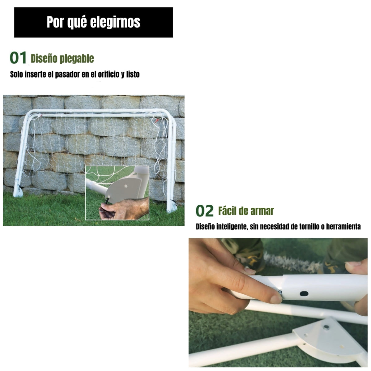 Arco De Fútbol 183x91cm Con Bolso De Transporte LuBabycas