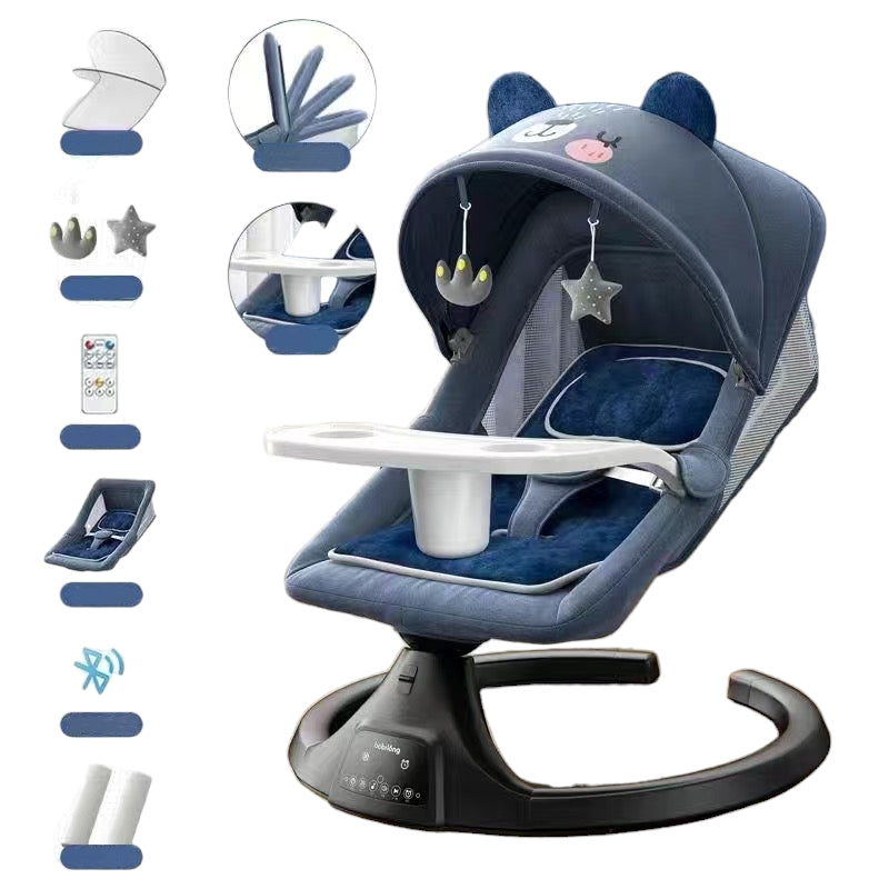 Mecedora Eléctrica Reclinable Bluetooth Lubabycas Osito