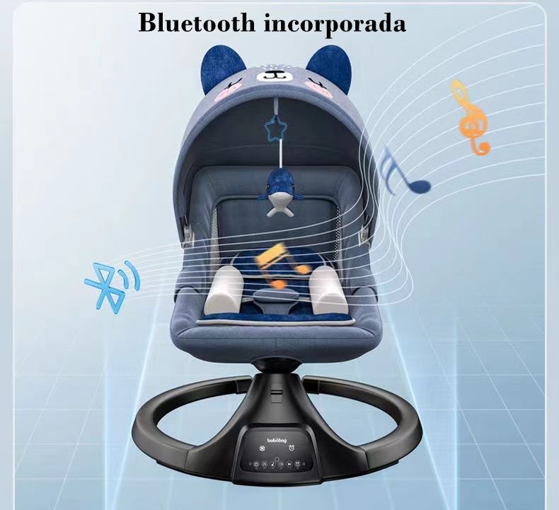 Mecedora Eléctrica Reclinable Bluetooth Lubabycas Osito