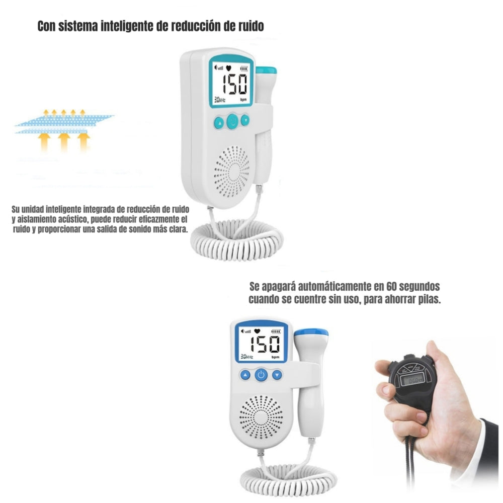 Monitor Fetal Doppler Latidos Corazón Bebé By LuBabycas