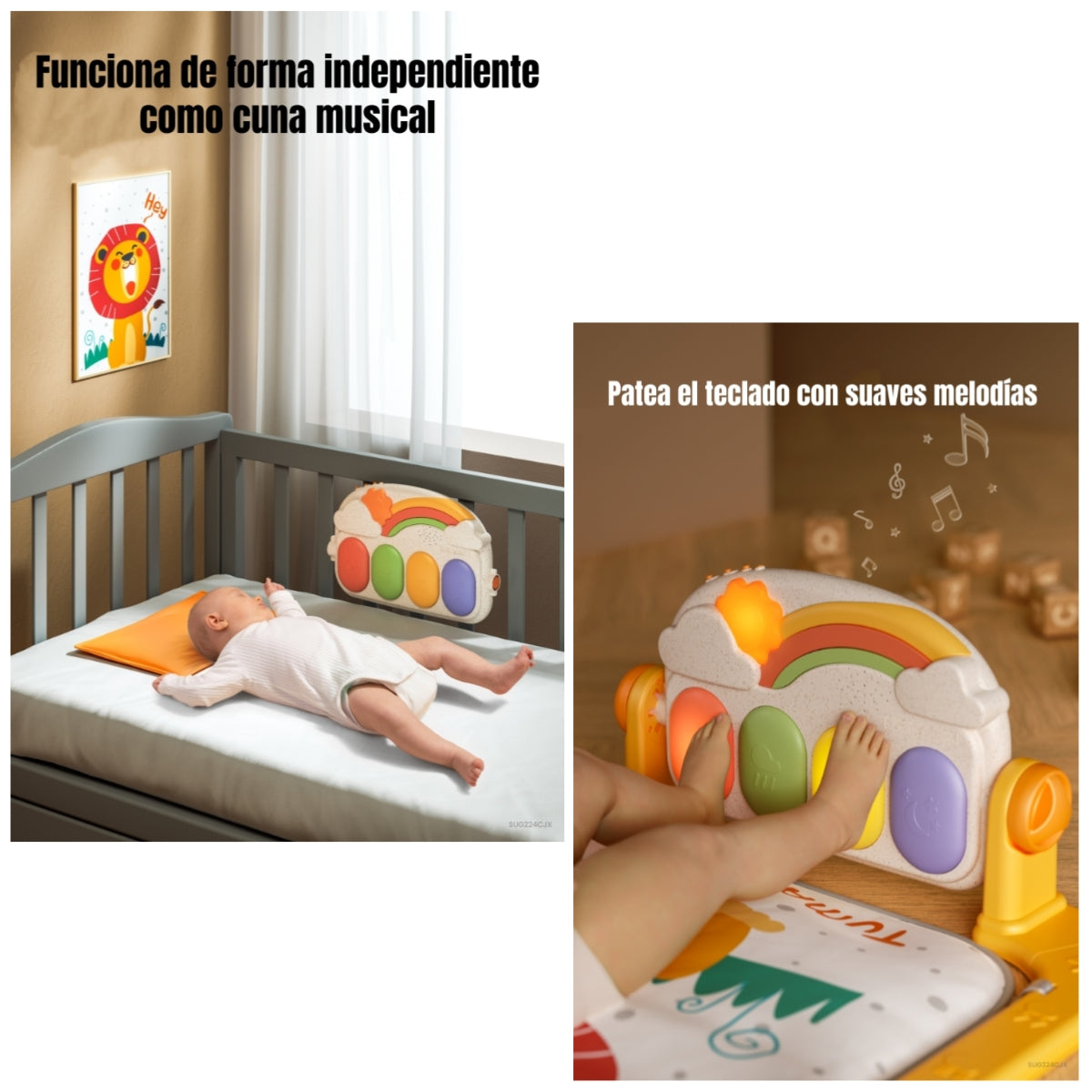 Gimnasio Musical Piano Con Bluetooth 3 En 1 TM243 LuBabycas