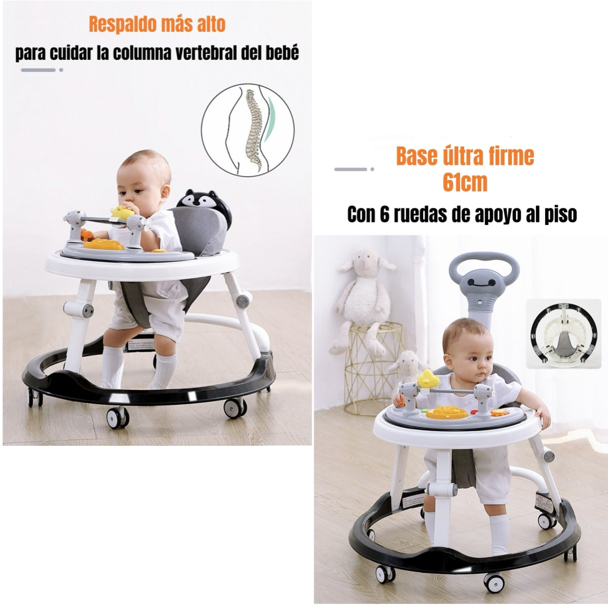 Andador Caminador 4 En 1 Aita Con Manilla LuBabycas