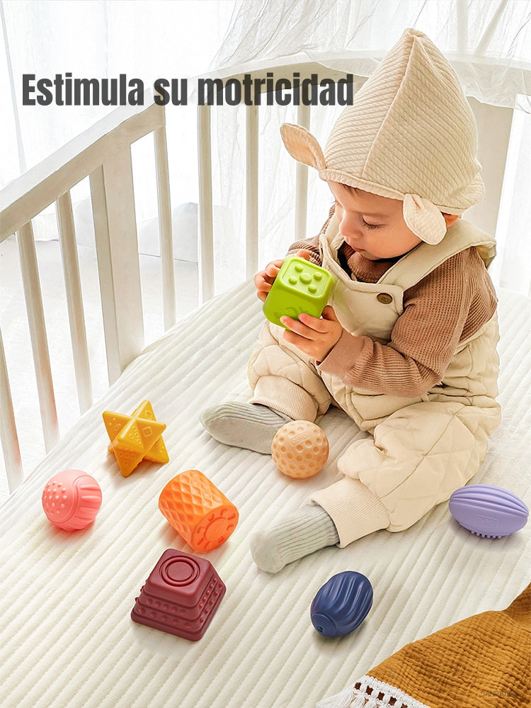 Juguete Sensorial Bloques Pelotas Mordedor TM193 LuBabycas